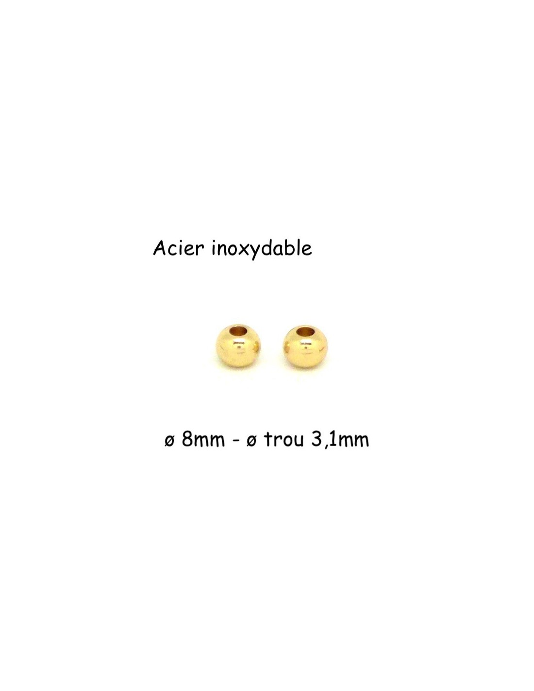 Perle Acier Inoxydable Rondelles Acier Inoxydable Intercalaire Acier Inox