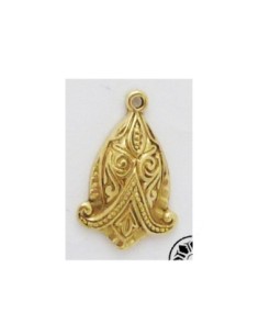 Breloque en laiton forme larme