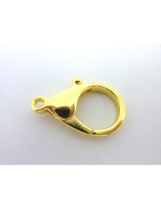 Grand fermoir mousqueton 35,6mm en métal doré