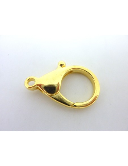 Grand fermoir mousqueton 35,6mm en métal doré