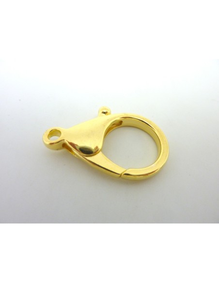 Grand fermoir mousqueton 35,6mm en métal doré