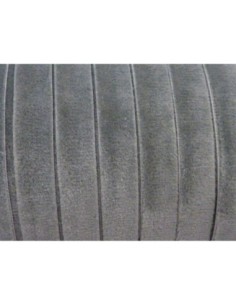 Galon velours élastique gris clair 10mm 2