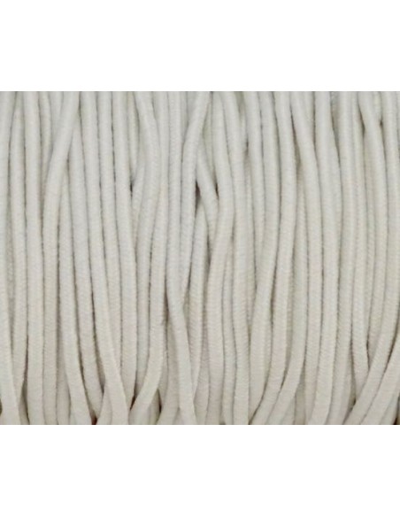 Elastique blanc de lait rond pour masque
