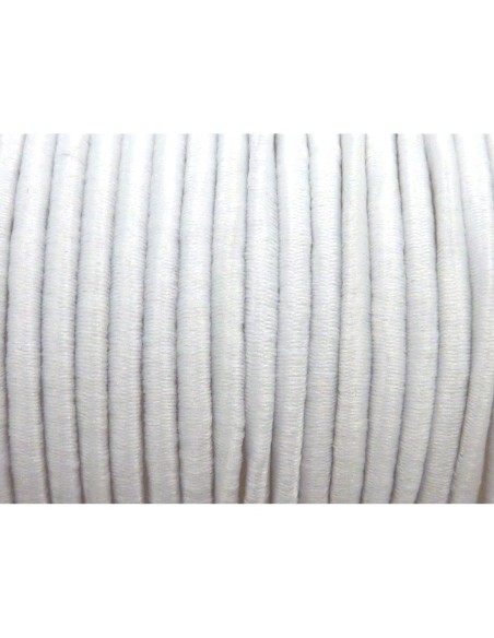 Cordon élastique blanc 2mm pour masque