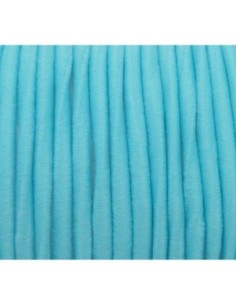 Fil élastique 2mm rond bleu clair pour masque 2