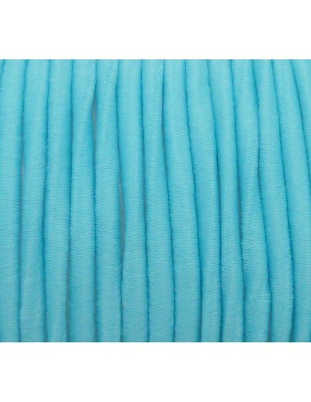 Elastique rond 1,5mm bleu ciel pour masque