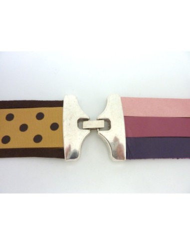 Fermoir clip rectangle large manchette pour...