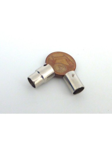 Fermoir aimanté embout rond pour fil cordon de 5,5mm