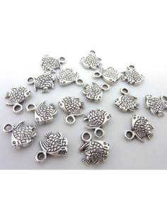 Pendentif poisson argenté pour création DIY