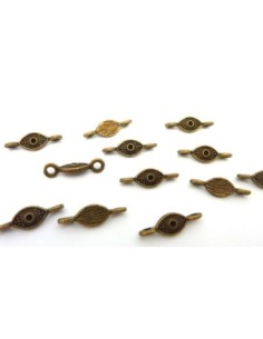 R-10 Perles connecteur losange 18,3mm en métal de couleur... 2