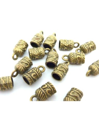 R-2 Embouts pour cordon 5mm en métal de couleur...