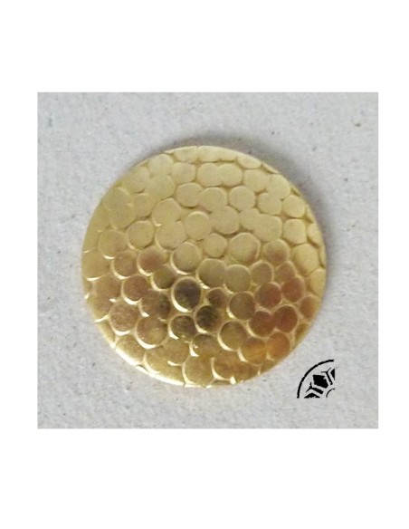 Cabochon en laiton doré Vintage