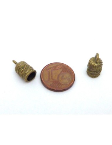 R-2 Embouts pour cordon 5mm en métal de couleur...