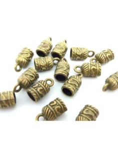 R-20 Embouts pour cordon 5mm en métal de couleur bronze 2