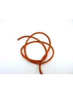 R-1m Cuir carré 3,3mm de couleur orange - CUIR VERITABLE 2