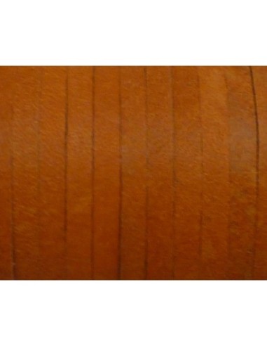R-1m Cuir carré 3,3mm de couleur orange - CUIR...