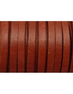 R-1m Cuir carré 3,3mm de couleur rouge grenat - CUIR