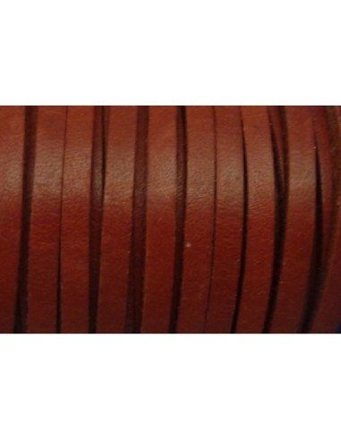 R-1m Cuir carré 3,3mm de couleur rouge grenat -...