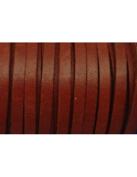 R-1m Cuir carré 3,3mm de couleur rouge grenat - CUIR