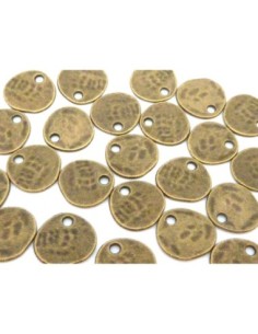 pastille en métal de couleur bronze