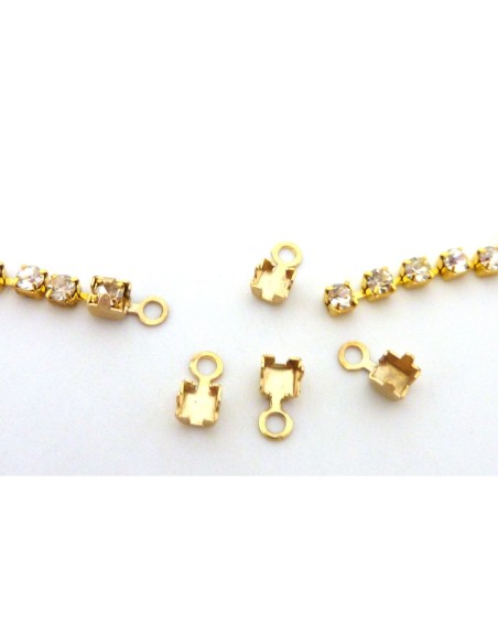 Chaine doré en strass