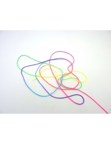 Fil nylon tressé 1mm de couleur multicolore