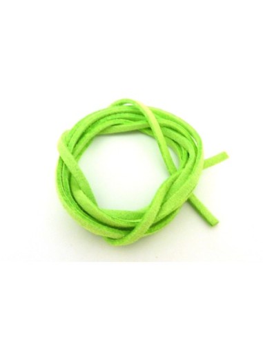 Lanière suédine de couleur vert fluo