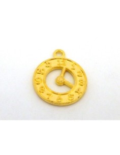 Breloque réveil en métal doré