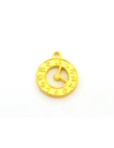 Breloque réveil en métal doré 2