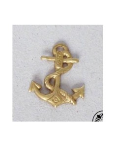 Pendentif Vintage forme ancre marine en laiton 