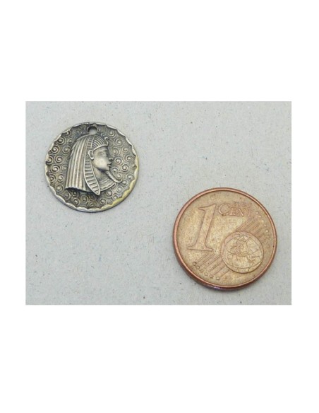 Pendentif Pharaon en métal argenté pas cher