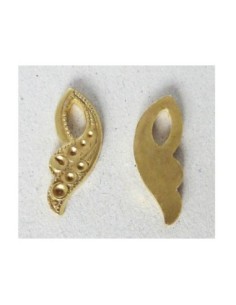 Estampe filigrane, pendentif fleur larme  Vintage 50's en... 2