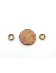 anneau brisé 6mm en métal de couleur bronze 2