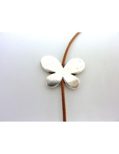 Grande Perle fleur argenté pour création DIY