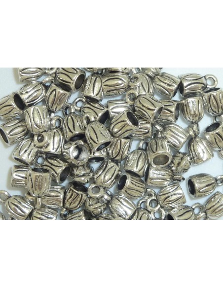 50 Embouts pour cordon 3,5mm, cache nœud, fermoir en métal