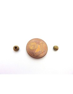 25 Perles embout de finition pour cordon de 1,5mm en métal de couleur bronze 2