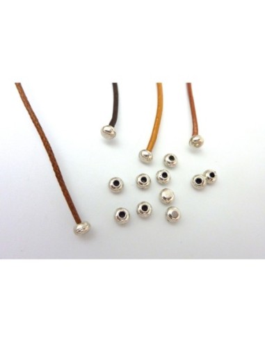 50 Perles embout de finition pour cordon de...