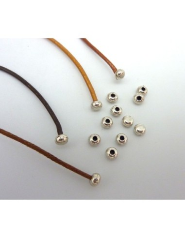 50 Perles embout de finition pour cordon de...