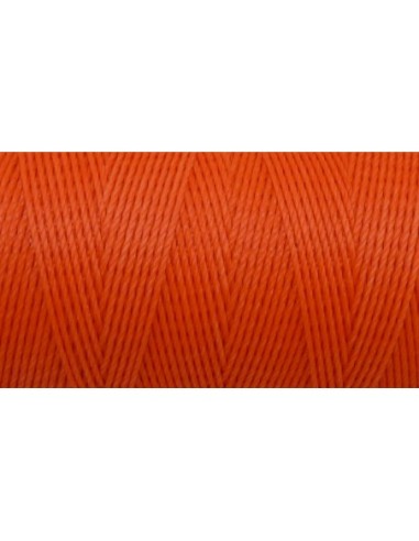 5m Fil polyester ciré 0,8mm de couleur orange fluo