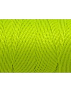 Fil ciré pour macramé, bracelet brésilien jaune fluo