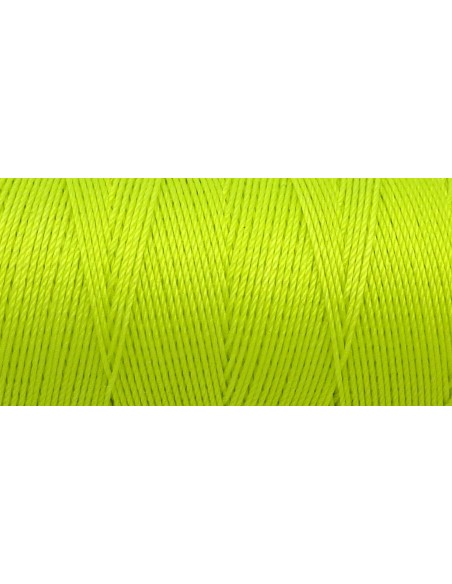 Fil polyester pour macramé jaune fluo