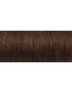 R-5m Fil polyester ciré 0,8mm de couleur marron noisette
