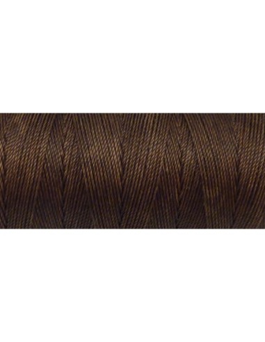 R-5m Fil polyester ciré 0,8mm de couleur marron noisette