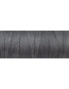 Fil polyester ciré gris pour macramé 2