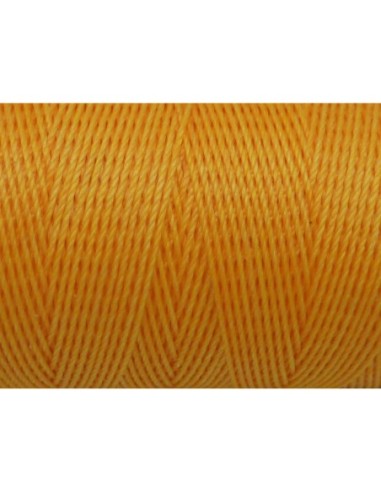 R-5m Fil polyester ciré 0,8mm de couleur orange...