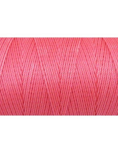 5m Fil polyester ciré 0,8mm de couleur rose