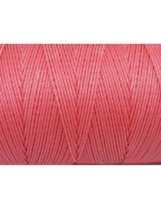 5m Fil polyester ciré 0,8mm de couleur rose 2