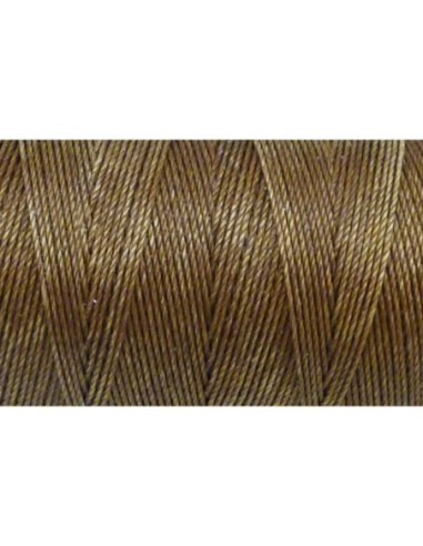 R-5m Fil polyester ciré 0,8mm de couleur marron bronze