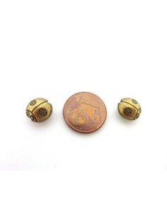 perle coccinelle en metal de couleur bronze 2