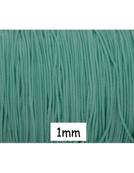 Cordon élastique 1mm de couleur vert d'eau